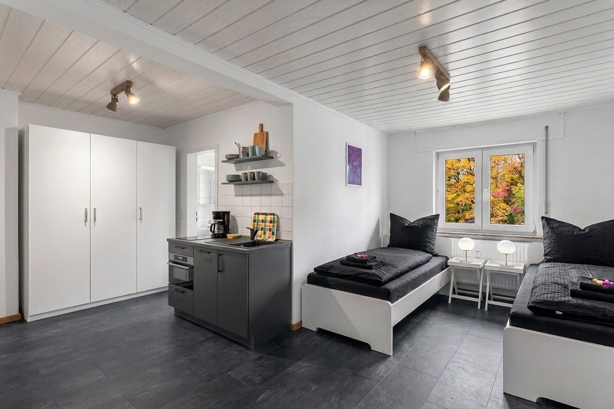 Modern eingerichtetes Goodman Apartment mit viel Tageslicht